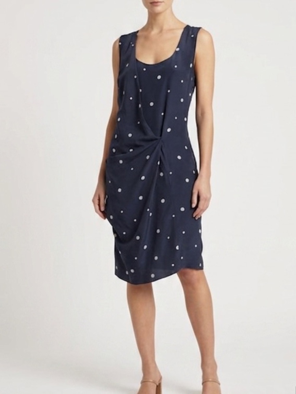 MARNI silk polka dot tie dress